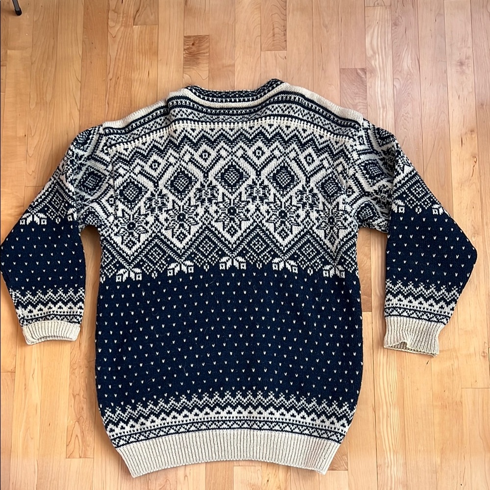 🇳🇴VTG Traditional Norwegian Cardigan Sweater—Devold by Olmes Carretti | Men’s M - Picture 8 of 17